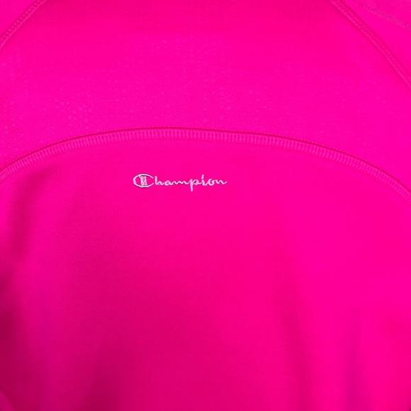 Champion Quarter Zip Fleece Pink w/ Black Sides L - Picture 7 of 8